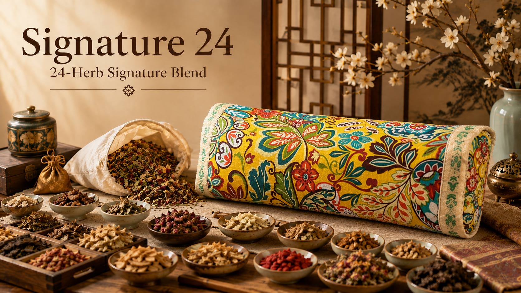Signature 24 Botanical Blend Herbal Sleep Pillow