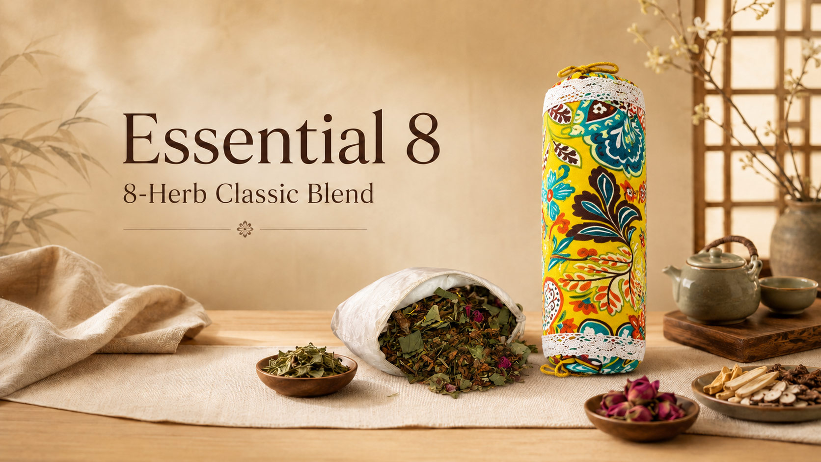 Essential 8 Botanical Blend Herbal Sleep Pillow