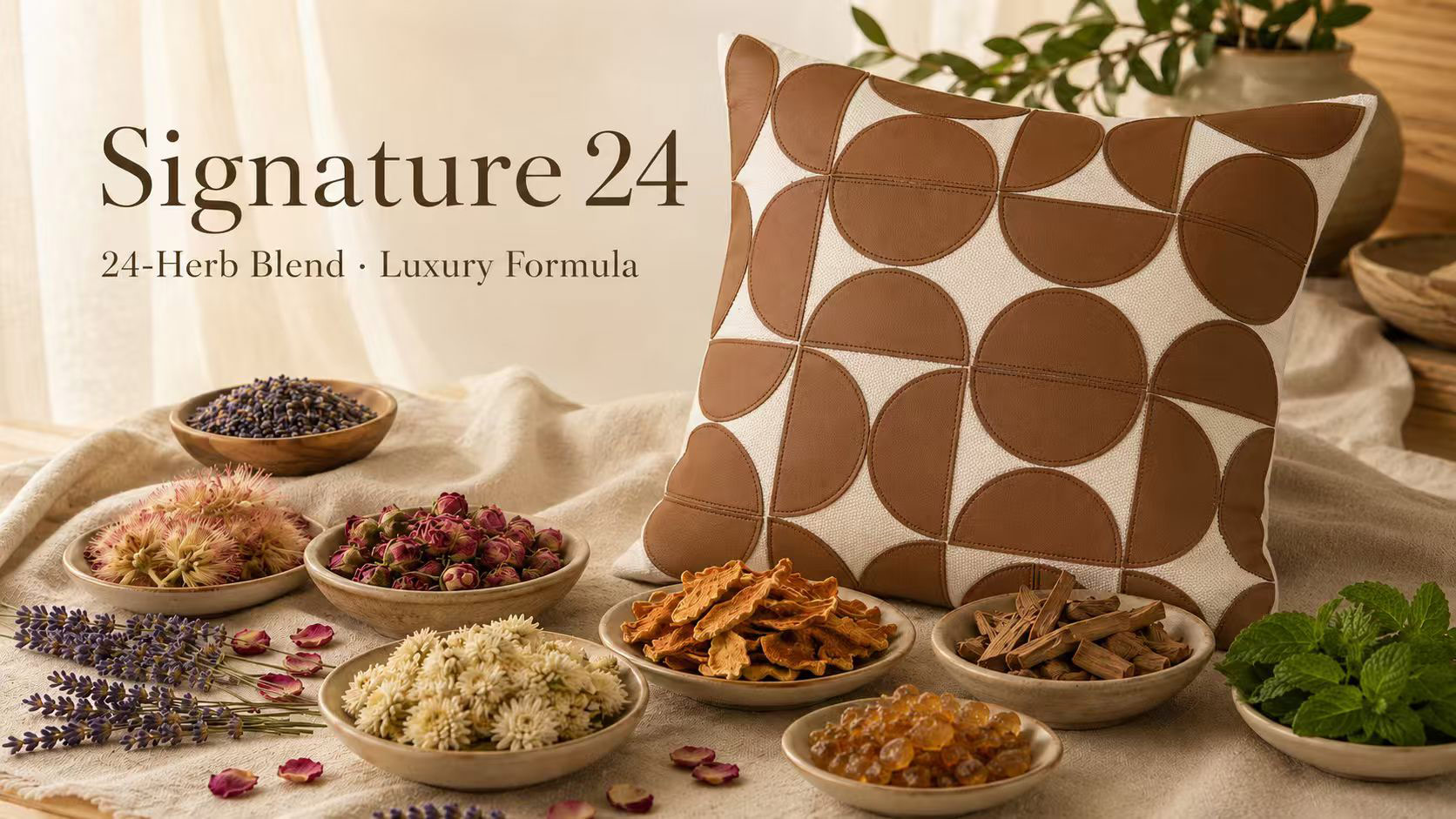 Signature 24 Botanical Blend Herbal Sleep Pillow