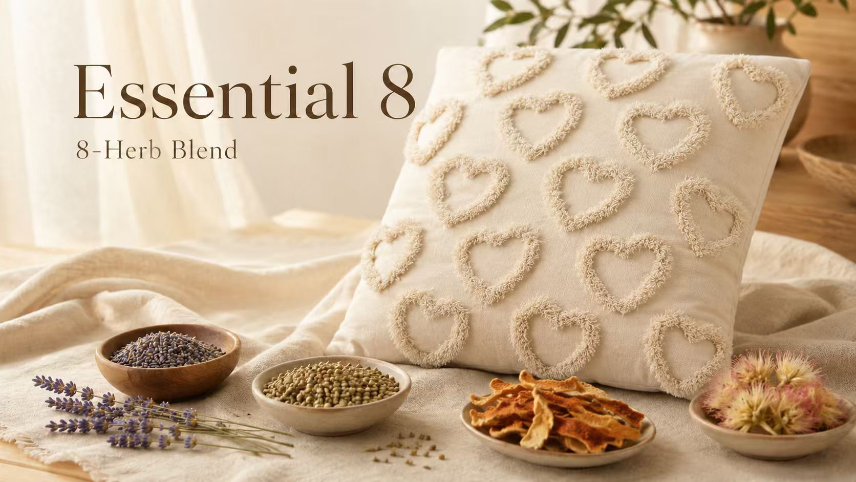 Essential 8 Botanical Blend Herbal Sleep Pillow